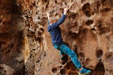 Bouldering in Hueco Tanks on 12/27/2019 with Blue Lizard Climbing and Yoga

Filename: SRM_20191227_1558200.jpg
Aperture: f/2.5
Shutter Speed: 1/160
Body: Canon EOS-1D Mark II
Lens: Canon EF 50mm f/1.8 II