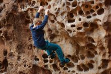Bouldering in Hueco Tanks on 12/27/2019 with Blue Lizard Climbing and Yoga

Filename: SRM_20191227_1558590.jpg
Aperture: f/2.8
Shutter Speed: 1/160
Body: Canon EOS-1D Mark II
Lens: Canon EF 50mm f/1.8 II