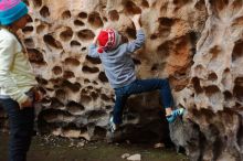 Bouldering in Hueco Tanks on 12/27/2019 with Blue Lizard Climbing and Yoga

Filename: SRM_20191227_1601270.jpg
Aperture: f/2.5
Shutter Speed: 1/160
Body: Canon EOS-1D Mark II
Lens: Canon EF 50mm f/1.8 II