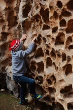 Bouldering in Hueco Tanks on 12/27/2019 with Blue Lizard Climbing and Yoga

Filename: SRM_20191227_1601560.jpg
Aperture: f/2.8
Shutter Speed: 1/160
Body: Canon EOS-1D Mark II
Lens: Canon EF 50mm f/1.8 II