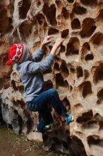 Bouldering in Hueco Tanks on 12/27/2019 with Blue Lizard Climbing and Yoga

Filename: SRM_20191227_1602040.jpg
Aperture: f/3.2
Shutter Speed: 1/160
Body: Canon EOS-1D Mark II
Lens: Canon EF 50mm f/1.8 II