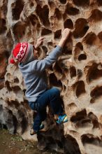 Bouldering in Hueco Tanks on 12/27/2019 with Blue Lizard Climbing and Yoga

Filename: SRM_20191227_1602051.jpg
Aperture: f/3.2
Shutter Speed: 1/160
Body: Canon EOS-1D Mark II
Lens: Canon EF 50mm f/1.8 II