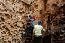 Bouldering in Hueco Tanks on 12/27/2019 with Blue Lizard Climbing and Yoga

Filename: SRM_20191227_1603030.jpg
Aperture: f/3.2
Shutter Speed: 1/200
Body: Canon EOS-1D Mark II
Lens: Canon EF 50mm f/1.8 II