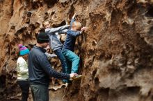 Bouldering in Hueco Tanks on 12/27/2019 with Blue Lizard Climbing and Yoga

Filename: SRM_20191227_1603460.jpg
Aperture: f/2.5
Shutter Speed: 1/200
Body: Canon EOS-1D Mark II
Lens: Canon EF 50mm f/1.8 II