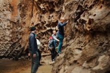 Bouldering in Hueco Tanks on 12/27/2019 with Blue Lizard Climbing and Yoga

Filename: SRM_20191227_1604070.jpg
Aperture: f/2.8
Shutter Speed: 1/200
Body: Canon EOS-1D Mark II
Lens: Canon EF 50mm f/1.8 II