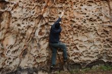 Bouldering in Hueco Tanks on 12/27/2019 with Blue Lizard Climbing and Yoga

Filename: SRM_20191227_1604470.jpg
Aperture: f/2.8
Shutter Speed: 1/200
Body: Canon EOS-1D Mark II
Lens: Canon EF 50mm f/1.8 II