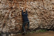 Bouldering in Hueco Tanks on 12/27/2019 with Blue Lizard Climbing and Yoga

Filename: SRM_20191227_1604540.jpg
Aperture: f/3.2
Shutter Speed: 1/200
Body: Canon EOS-1D Mark II
Lens: Canon EF 50mm f/1.8 II