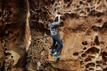 Bouldering in Hueco Tanks on 12/27/2019 with Blue Lizard Climbing and Yoga

Filename: SRM_20191227_1606080.jpg
Aperture: f/2.8
Shutter Speed: 1/200
Body: Canon EOS-1D Mark II
Lens: Canon EF 50mm f/1.8 II