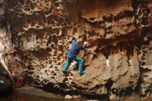 Bouldering in Hueco Tanks on 12/27/2019 with Blue Lizard Climbing and Yoga

Filename: SRM_20191227_1606150.jpg
Aperture: f/2.2
Shutter Speed: 1/200
Body: Canon EOS-1D Mark II
Lens: Canon EF 50mm f/1.8 II