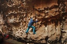 Bouldering in Hueco Tanks on 12/27/2019 with Blue Lizard Climbing and Yoga

Filename: SRM_20191227_1606160.jpg
Aperture: f/2.2
Shutter Speed: 1/200
Body: Canon EOS-1D Mark II
Lens: Canon EF 50mm f/1.8 II