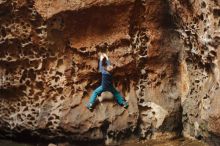 Bouldering in Hueco Tanks on 12/27/2019 with Blue Lizard Climbing and Yoga

Filename: SRM_20191227_1606390.jpg
Aperture: f/2.0
Shutter Speed: 1/200
Body: Canon EOS-1D Mark II
Lens: Canon EF 50mm f/1.8 II