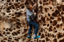 Bouldering in Hueco Tanks on 12/27/2019 with Blue Lizard Climbing and Yoga

Filename: SRM_20191227_1606410.jpg
Aperture: f/2.8
Shutter Speed: 1/200
Body: Canon EOS-1D Mark II
Lens: Canon EF 50mm f/1.8 II