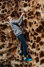 Bouldering in Hueco Tanks on 12/27/2019 with Blue Lizard Climbing and Yoga

Filename: SRM_20191227_1606440.jpg
Aperture: f/3.2
Shutter Speed: 1/200
Body: Canon EOS-1D Mark II
Lens: Canon EF 50mm f/1.8 II