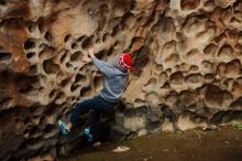 Bouldering in Hueco Tanks on 12/27/2019 with Blue Lizard Climbing and Yoga

Filename: SRM_20191227_1607100.jpg
Aperture: f/3.5
Shutter Speed: 1/200
Body: Canon EOS-1D Mark II
Lens: Canon EF 50mm f/1.8 II