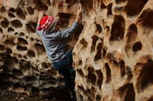 Bouldering in Hueco Tanks on 12/27/2019 with Blue Lizard Climbing and Yoga

Filename: SRM_20191227_1607220.jpg
Aperture: f/3.5
Shutter Speed: 1/200
Body: Canon EOS-1D Mark II
Lens: Canon EF 50mm f/1.8 II