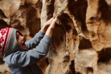 Bouldering in Hueco Tanks on 12/27/2019 with Blue Lizard Climbing and Yoga

Filename: SRM_20191227_1607350.jpg
Aperture: f/3.2
Shutter Speed: 1/200
Body: Canon EOS-1D Mark II
Lens: Canon EF 50mm f/1.8 II