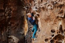 Bouldering in Hueco Tanks on 12/27/2019 with Blue Lizard Climbing and Yoga

Filename: SRM_20191227_1608120.jpg
Aperture: f/2.0
Shutter Speed: 1/200
Body: Canon EOS-1D Mark II
Lens: Canon EF 50mm f/1.8 II