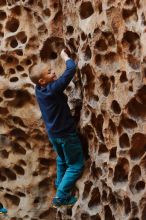 Bouldering in Hueco Tanks on 12/27/2019 with Blue Lizard Climbing and Yoga

Filename: SRM_20191227_1610150.jpg
Aperture: f/3.2
Shutter Speed: 1/125
Body: Canon EOS-1D Mark II
Lens: Canon EF 50mm f/1.8 II