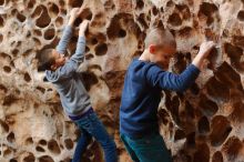 Bouldering in Hueco Tanks on 12/27/2019 with Blue Lizard Climbing and Yoga

Filename: SRM_20191227_1610220.jpg
Aperture: f/3.2
Shutter Speed: 1/125
Body: Canon EOS-1D Mark II
Lens: Canon EF 50mm f/1.8 II