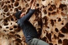 Bouldering in Hueco Tanks on 12/27/2019 with Blue Lizard Climbing and Yoga

Filename: SRM_20191227_1612000.jpg
Aperture: f/3.5
Shutter Speed: 1/125
Body: Canon EOS-1D Mark II
Lens: Canon EF 50mm f/1.8 II