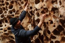 Bouldering in Hueco Tanks on 12/27/2019 with Blue Lizard Climbing and Yoga

Filename: SRM_20191227_1612010.jpg
Aperture: f/4.0
Shutter Speed: 1/125
Body: Canon EOS-1D Mark II
Lens: Canon EF 50mm f/1.8 II