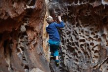 Bouldering in Hueco Tanks on 12/27/2019 with Blue Lizard Climbing and Yoga

Filename: SRM_20191227_1618090.jpg
Aperture: f/1.8
Shutter Speed: 1/160
Body: Canon EOS-1D Mark II
Lens: Canon EF 50mm f/1.8 II