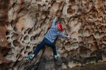 Bouldering in Hueco Tanks on 12/27/2019 with Blue Lizard Climbing and Yoga

Filename: SRM_20191227_1618200.jpg
Aperture: f/3.5
Shutter Speed: 1/160
Body: Canon EOS-1D Mark II
Lens: Canon EF 50mm f/1.8 II