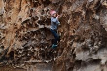 Bouldering in Hueco Tanks on 12/27/2019 with Blue Lizard Climbing and Yoga

Filename: SRM_20191227_1620360.jpg
Aperture: f/2.5
Shutter Speed: 1/160
Body: Canon EOS-1D Mark II
Lens: Canon EF 50mm f/1.8 II