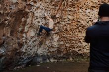 Bouldering in Hueco Tanks on 12/27/2019 with Blue Lizard Climbing and Yoga

Filename: SRM_20191227_1623580.jpg
Aperture: f/3.2
Shutter Speed: 1/160
Body: Canon EOS-1D Mark II
Lens: Canon EF 50mm f/1.8 II