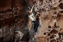 Bouldering in Hueco Tanks on 12/27/2019 with Blue Lizard Climbing and Yoga

Filename: SRM_20191227_1625320.jpg
Aperture: f/2.5
Shutter Speed: 1/160
Body: Canon EOS-1D Mark II
Lens: Canon EF 50mm f/1.8 II