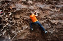 Bouldering in Hueco Tanks on 12/27/2019 with Blue Lizard Climbing and Yoga

Filename: SRM_20191227_1645430.jpg
Aperture: f/2.8
Shutter Speed: 1/100
Body: Canon EOS-1D Mark II
Lens: Canon EF 16-35mm f/2.8 L