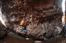 Bouldering in Hueco Tanks on 12/27/2019 with Blue Lizard Climbing and Yoga

Filename: SRM_20191227_1647340.jpg
Aperture: f/2.8
Shutter Speed: 1/100
Body: Canon EOS-1D Mark II
Lens: Canon EF 16-35mm f/2.8 L