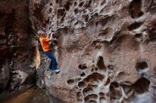 Bouldering in Hueco Tanks on 12/27/2019 with Blue Lizard Climbing and Yoga

Filename: SRM_20191227_1649490.jpg
Aperture: f/2.8
Shutter Speed: 1/100
Body: Canon EOS-1D Mark II
Lens: Canon EF 16-35mm f/2.8 L