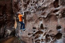 Bouldering in Hueco Tanks on 12/27/2019 with Blue Lizard Climbing and Yoga

Filename: SRM_20191227_1649520.jpg
Aperture: f/2.8
Shutter Speed: 1/125
Body: Canon EOS-1D Mark II
Lens: Canon EF 16-35mm f/2.8 L