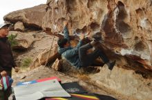 Bouldering in Hueco Tanks on 12/28/2019 with Blue Lizard Climbing and Yoga

Filename: SRM_20191228_1104580.jpg
Aperture: f/22.0
Shutter Speed: 1/160
Body: Canon EOS-1D Mark II
Lens: Canon EF 50mm f/1.8 II