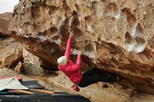 Bouldering in Hueco Tanks on 12/28/2019 with Blue Lizard Climbing and Yoga

Filename: SRM_20191228_1107470.jpg
Aperture: f/5.0
Shutter Speed: 1/250
Body: Canon EOS-1D Mark II
Lens: Canon EF 50mm f/1.8 II