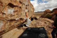 Bouldering in Hueco Tanks on 12/28/2019 with Blue Lizard Climbing and Yoga

Filename: SRM_20191228_1112350.jpg
Aperture: f/5.6
Shutter Speed: 1/400
Body: Canon EOS-1D Mark II
Lens: Canon EF 16-35mm f/2.8 L