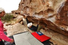 Bouldering in Hueco Tanks on 12/28/2019 with Blue Lizard Climbing and Yoga

Filename: SRM_20191228_1122220.jpg
Aperture: f/4.5
Shutter Speed: 1/400
Body: Canon EOS-1D Mark II
Lens: Canon EF 16-35mm f/2.8 L