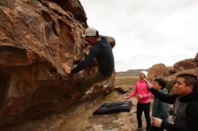 Bouldering in Hueco Tanks on 12/28/2019 with Blue Lizard Climbing and Yoga

Filename: SRM_20191228_1123170.jpg
Aperture: f/6.3
Shutter Speed: 1/400
Body: Canon EOS-1D Mark II
Lens: Canon EF 16-35mm f/2.8 L