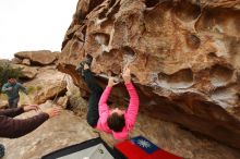 Bouldering in Hueco Tanks on 12/28/2019 with Blue Lizard Climbing and Yoga

Filename: SRM_20191228_1127330.jpg
Aperture: f/5.0
Shutter Speed: 1/400
Body: Canon EOS-1D Mark II
Lens: Canon EF 16-35mm f/2.8 L