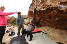 Bouldering in Hueco Tanks on 12/28/2019 with Blue Lizard Climbing and Yoga

Filename: SRM_20191228_1135330.jpg
Aperture: f/5.6
Shutter Speed: 1/250
Body: Canon EOS-1D Mark II
Lens: Canon EF 16-35mm f/2.8 L
