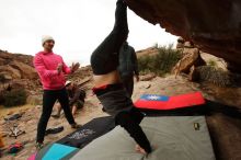 Bouldering in Hueco Tanks on 12/28/2019 with Blue Lizard Climbing and Yoga

Filename: SRM_20191228_1135420.jpg
Aperture: f/8.0
Shutter Speed: 1/250
Body: Canon EOS-1D Mark II
Lens: Canon EF 16-35mm f/2.8 L