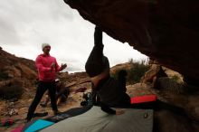 Bouldering in Hueco Tanks on 12/28/2019 with Blue Lizard Climbing and Yoga

Filename: SRM_20191228_1135440.jpg
Aperture: f/11.0
Shutter Speed: 1/250
Body: Canon EOS-1D Mark II
Lens: Canon EF 16-35mm f/2.8 L