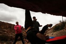 Bouldering in Hueco Tanks on 12/28/2019 with Blue Lizard Climbing and Yoga

Filename: SRM_20191228_1135560.jpg
Aperture: f/11.0
Shutter Speed: 1/250
Body: Canon EOS-1D Mark II
Lens: Canon EF 16-35mm f/2.8 L