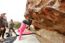 Bouldering in Hueco Tanks on 12/28/2019 with Blue Lizard Climbing and Yoga

Filename: SRM_20191228_1139140.jpg
Aperture: f/4.5
Shutter Speed: 1/250
Body: Canon EOS-1D Mark II
Lens: Canon EF 16-35mm f/2.8 L