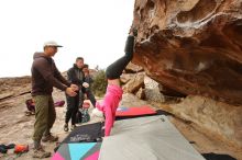 Bouldering in Hueco Tanks on 12/28/2019 with Blue Lizard Climbing and Yoga

Filename: SRM_20191228_1139210.jpg
Aperture: f/5.6
Shutter Speed: 1/250
Body: Canon EOS-1D Mark II
Lens: Canon EF 16-35mm f/2.8 L