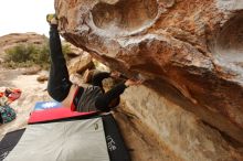 Bouldering in Hueco Tanks on 12/28/2019 with Blue Lizard Climbing and Yoga

Filename: SRM_20191228_1143140.jpg
Aperture: f/5.0
Shutter Speed: 1/250
Body: Canon EOS-1D Mark II
Lens: Canon EF 16-35mm f/2.8 L