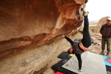 Bouldering in Hueco Tanks on 12/28/2019 with Blue Lizard Climbing and Yoga

Filename: SRM_20191228_1150380.jpg
Aperture: f/5.6
Shutter Speed: 1/250
Body: Canon EOS-1D Mark II
Lens: Canon EF 16-35mm f/2.8 L