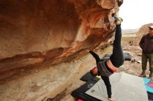 Bouldering in Hueco Tanks on 12/28/2019 with Blue Lizard Climbing and Yoga

Filename: SRM_20191228_1150400.jpg
Aperture: f/5.6
Shutter Speed: 1/250
Body: Canon EOS-1D Mark II
Lens: Canon EF 16-35mm f/2.8 L