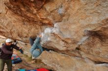 Bouldering in Hueco Tanks on 12/28/2019 with Blue Lizard Climbing and Yoga

Filename: SRM_20191228_1212210.jpg
Aperture: f/6.3
Shutter Speed: 1/250
Body: Canon EOS-1D Mark II
Lens: Canon EF 16-35mm f/2.8 L